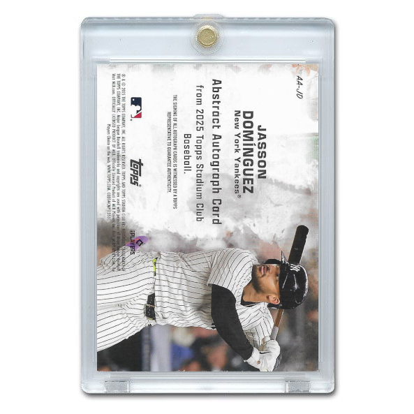 Jasson Dominguez Autographed Card 2025 Stadium Club Abstract # AA-JD