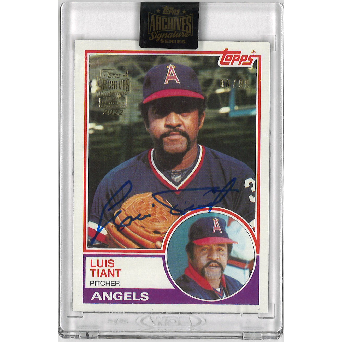 Luis Tiant Autographed Card 2022 Topps Archives Signature Series Ltd Ed of 99
