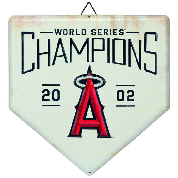 Los Angeles Angels World Series Champions Home Plate Metal Wall Art