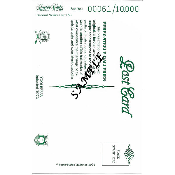 Charlie Gehrigner Perez-Steele Masterworks Limited Edition Postcard # 4 Charlie Gehrigner Perez-Steele Masterworks Limited Edition Postcard # 4