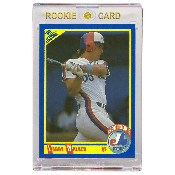 Larry Walker Montreal Expos 1990 Score # 631 Rookie Card Larry Walker Montreal Expos 1990 Score # 631 Rookie Card
