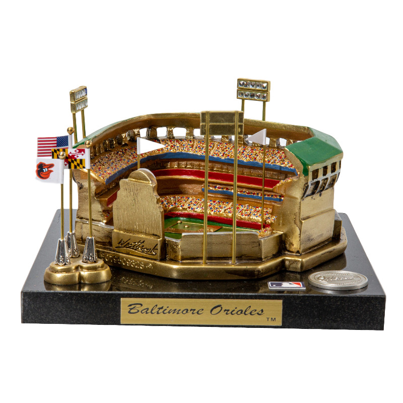 Oriole Park at Camden Yards Westbrook Sports Classics Cast Bronze Replica with Marble Base and Acrylic Display Case Oriole Park at Camden Yards Westbrook Sports Classics Cast Bronze Replica with Marble Base and Acrylic Display Case