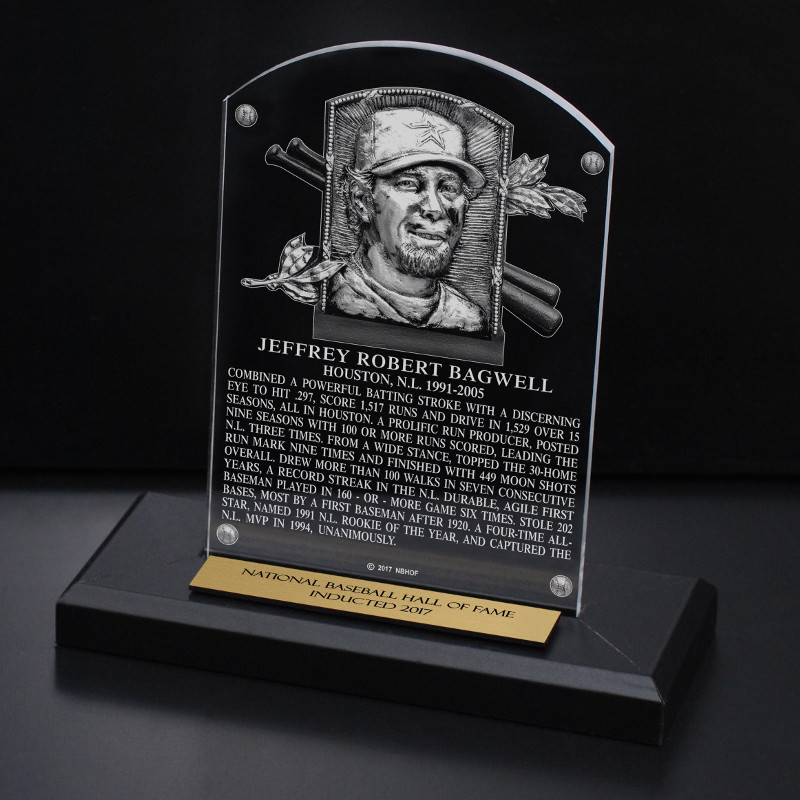 Jeff Bagwell Acrylic Replica Hall of Fame Plaque