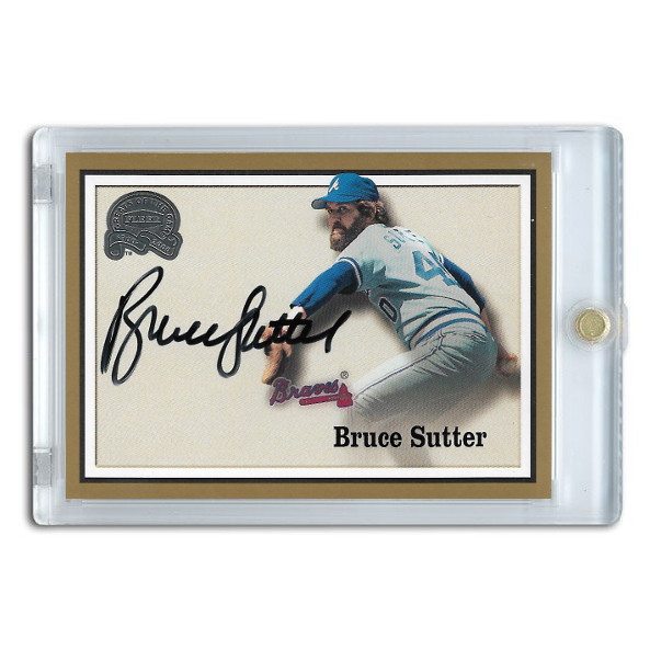 Bruce Sutter Autographed Card 2000 Fleer Greats of the Game