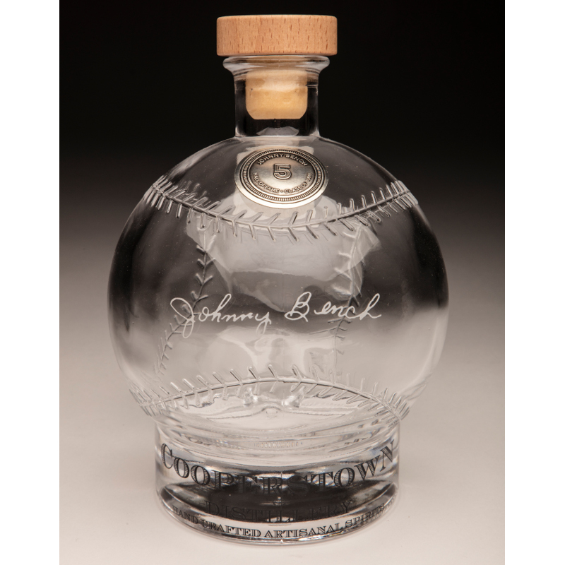 Johnny Bench Cooperstown Distillery Hall of Fame Signature Series Baseball Decanter