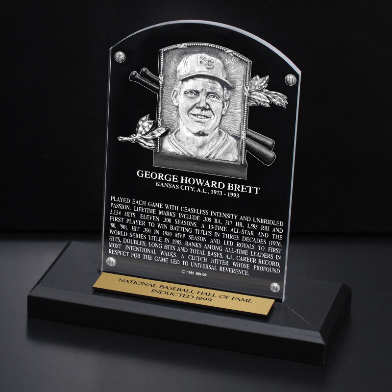 George Brett Acrylic Replica Hall of Fame Plaque