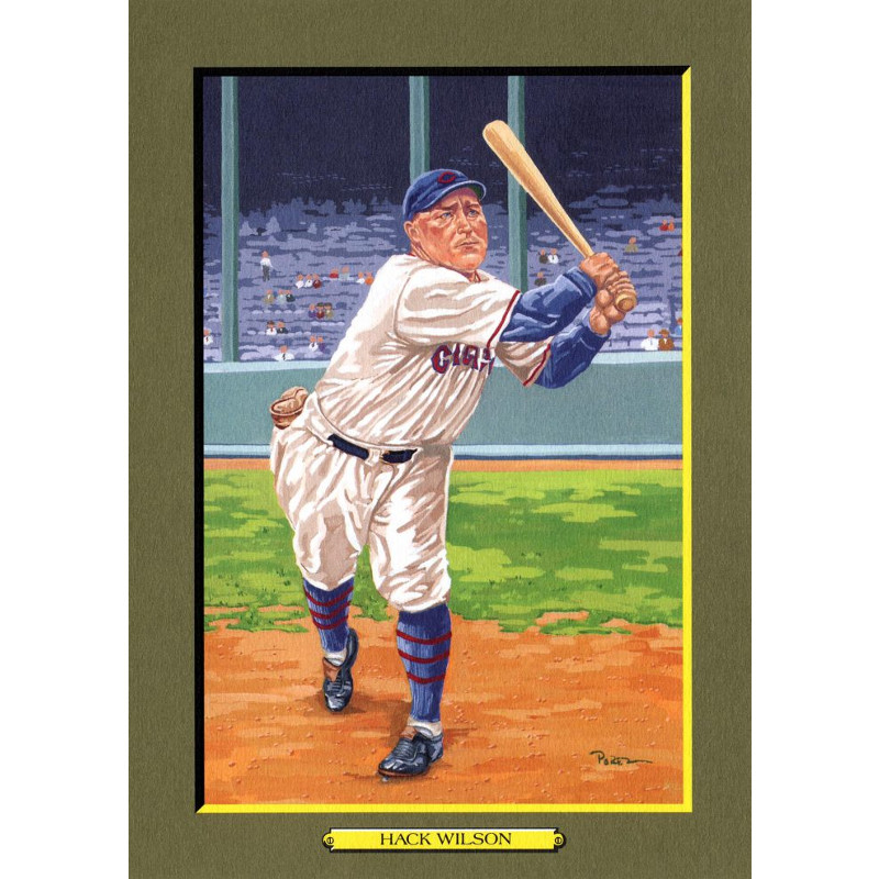 Hack Wilson Perez-Steele Hall of Fame Great Moments Limited Edition Jumbo Postcard # 80