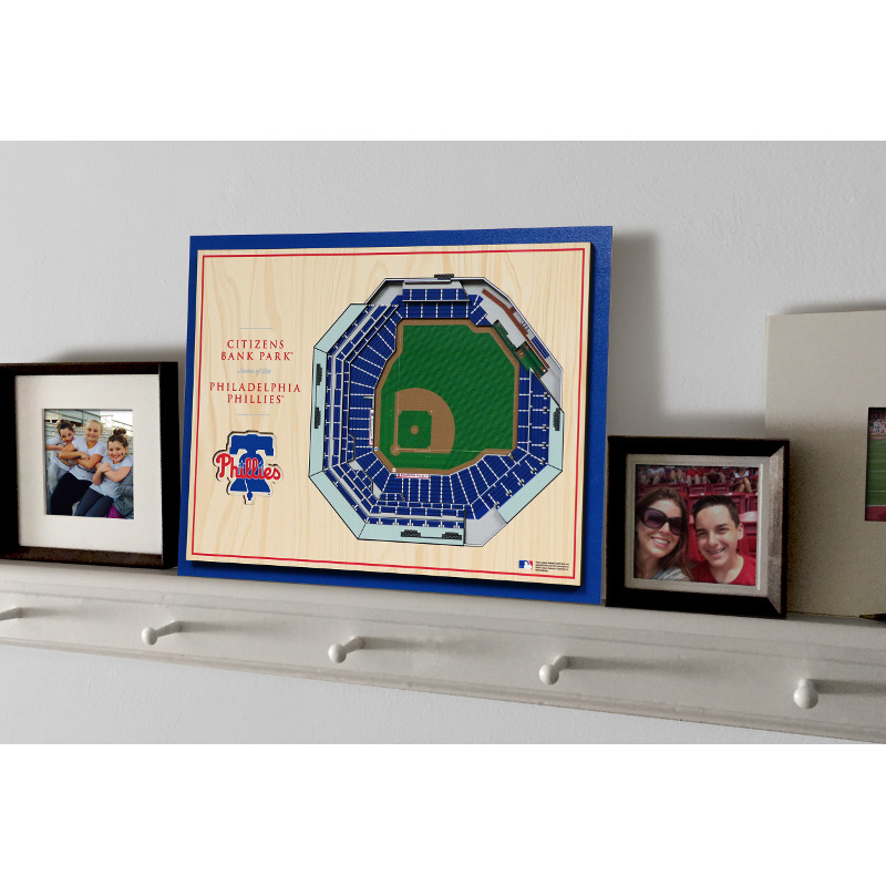 Philadelphia Phillies 5 Layer 17 x 13 StadiumViews 3D Wall Art