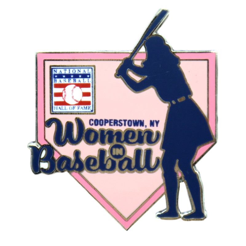 Baseball Hall of Fame Women in Baseball Homeplate Pin