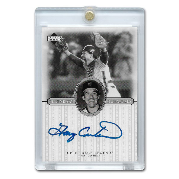 Gary Carter Autographed Card 2000 Upper Deck Century Legends