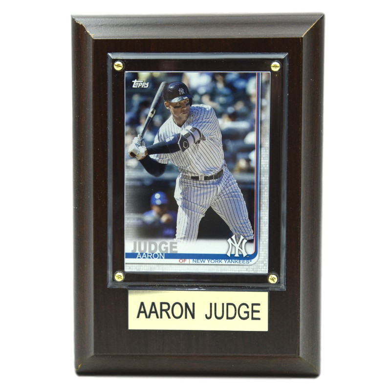 Aaron Judge New York Yankees 4" x 6" Baseball Card Plaque