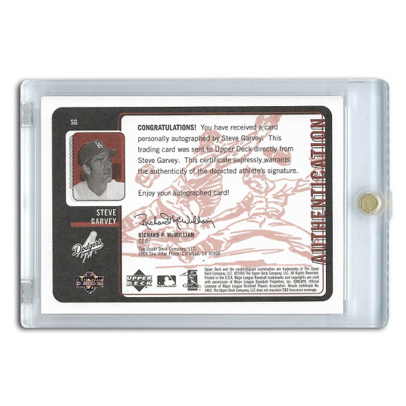 Steve Garvey Autographed Card 1999 Upper Deck Retro Ink