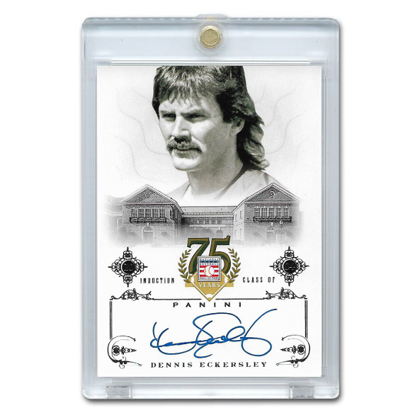Dennis Eckersley Autographed Card 2014 Panini Cooperstown HOF 75th Anniversary # 16