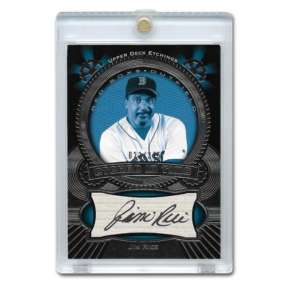 Jim Rice Autographed Card 2004 Upper Deck Etchings Ltd Ed of 375