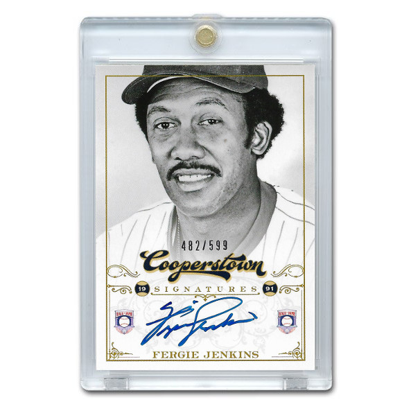 Fergie Jenkins Autographed Card 2012 Panini Cooperstown Ltd Ed 599