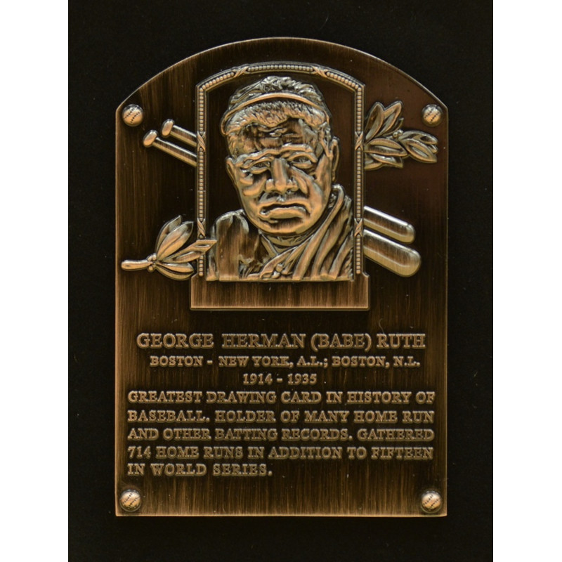 Babe Ruth Hall of Fame Exclusive 3 Piece Pin Set with Plaque Bust Ltd Ed of 1,936
