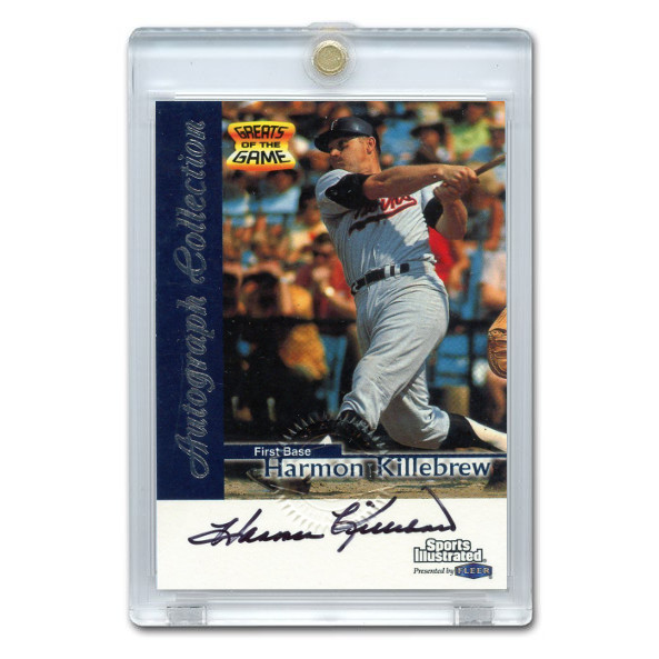 Harmon Killebrew Autographed Card 1999 Fleer Sports Illustrated Greats