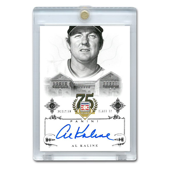 Al Kaline Autographed Card 2014 Panini Cooperstown HOF 75th Anniversary # 96