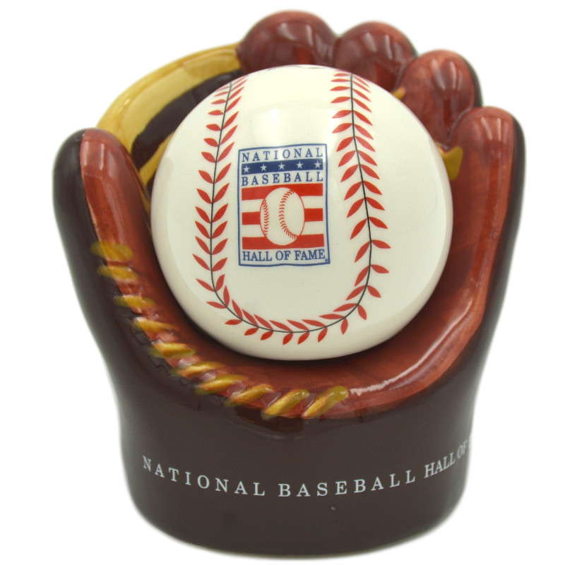 Hall of Fame Ball and Glove Salt and Pepper Shaker Set
