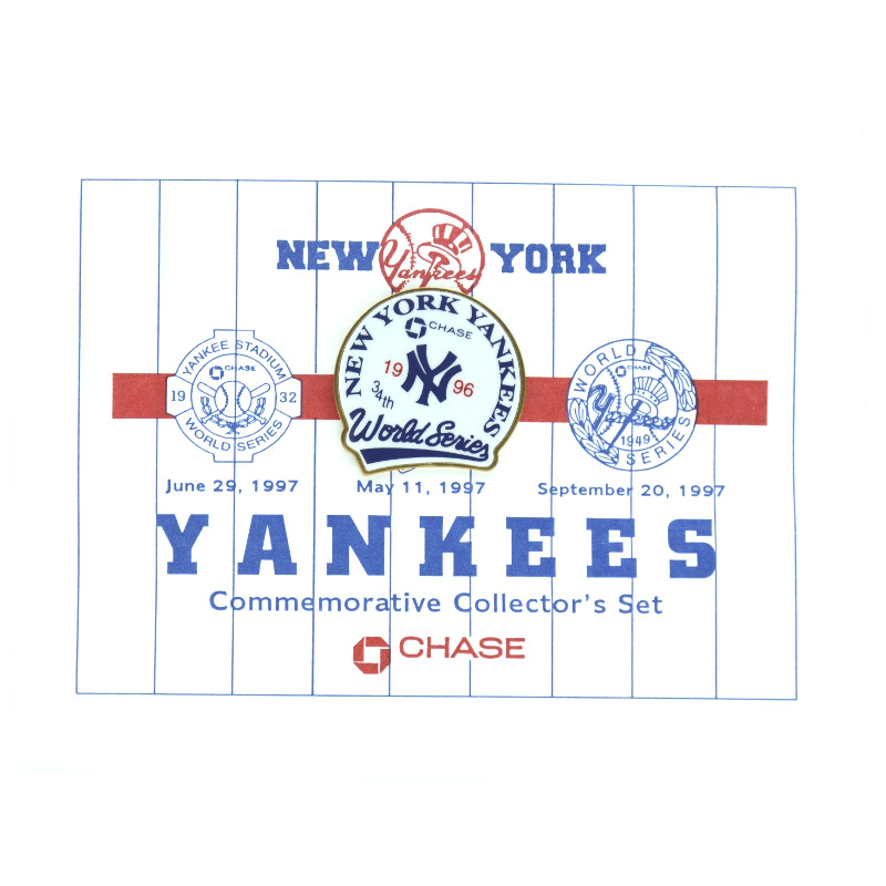 New York Yankees 1996 World Series Champions Logo Stadium Chase Pin