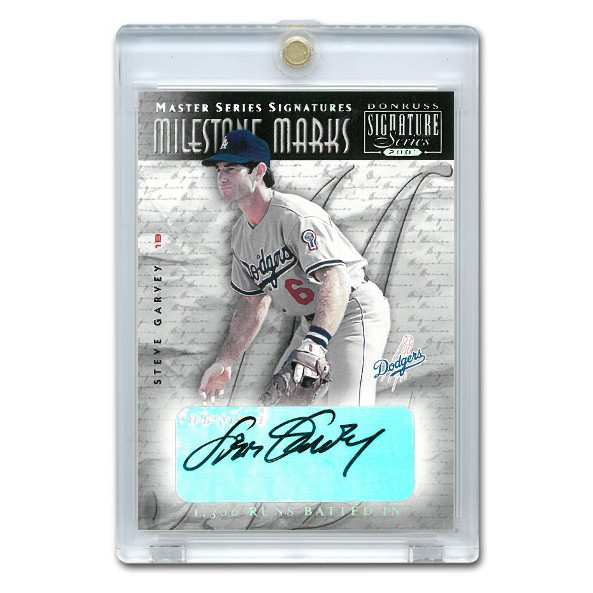 Steve Garvey Autographed Card 2001 Donruss Signature Milestone Marks
