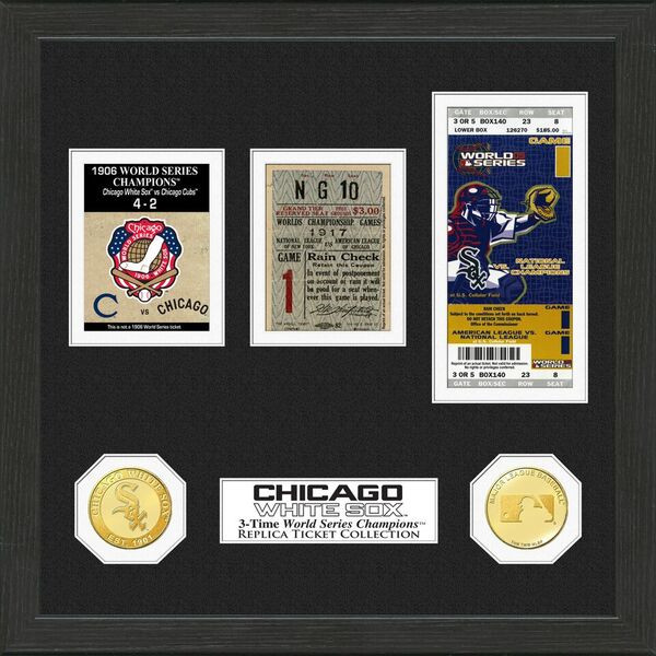 Highland Mint Chicago White Sox Framed World Series Replica Ticket Collection