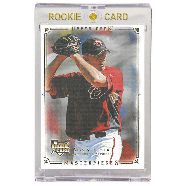 Max Scherzer Arizona Diamondbacks 2008 Upper Deck Masterpiece # 5 Rookie Card Max Scherzer Arizona Diamondbacks 2008 Upper Deck Masterpiece # 5 Rookie Card