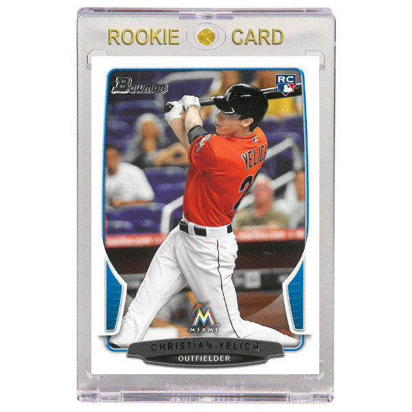 Christian Yelich Miami Marlins 2013 Bowman Draft # 40 Rookie Card