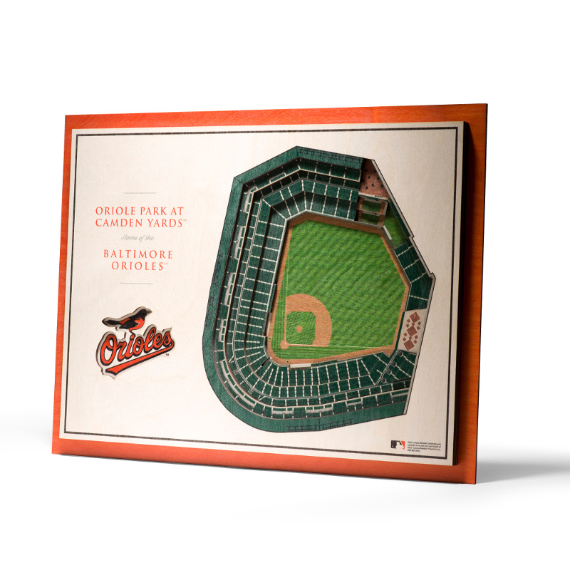 Baltimore Orioles 5 Layer 17 x 13 StadiumViews 3D Wall Art