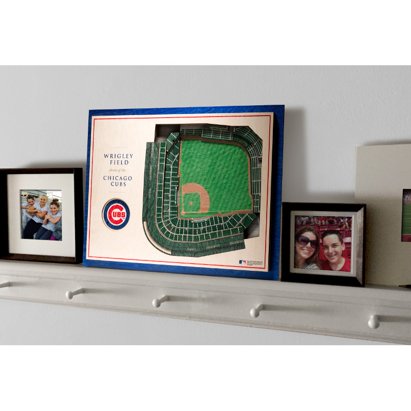 Chicago Cubs 5 Layer 17 x 13 StadiumViews 3D Wall Art