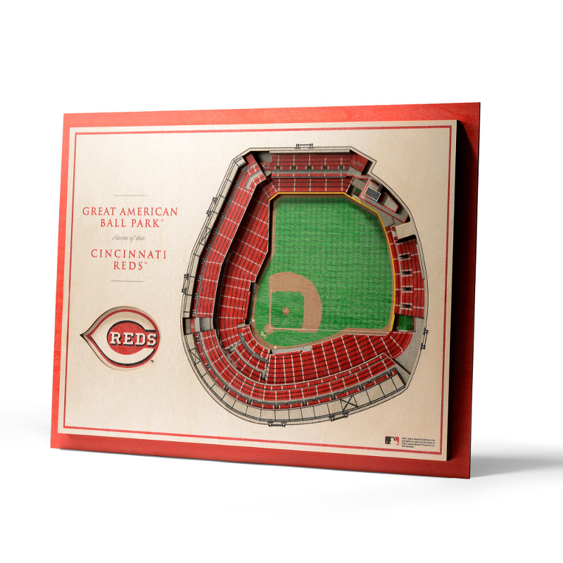 Cincinnati Reds 5 Layer 17 x 13 StadiumViews 3D Wall Art