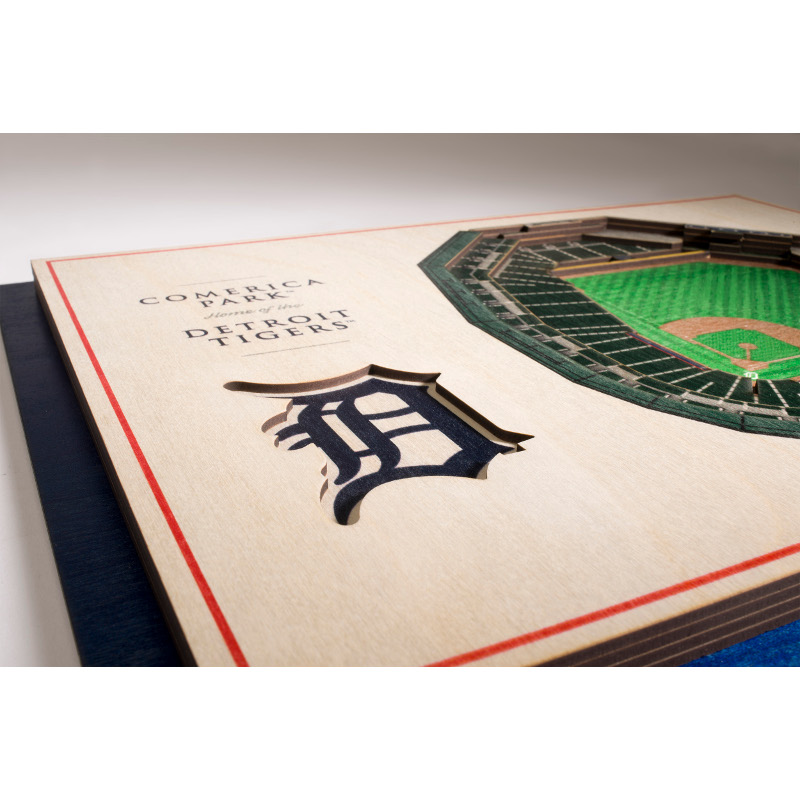 Detroit Tigers 5 Layer 17 x 13 StadiumViews 3D Wall Art Detroit Tigers 5 Layer 17 x 13 StadiumViews 3D Wall Art