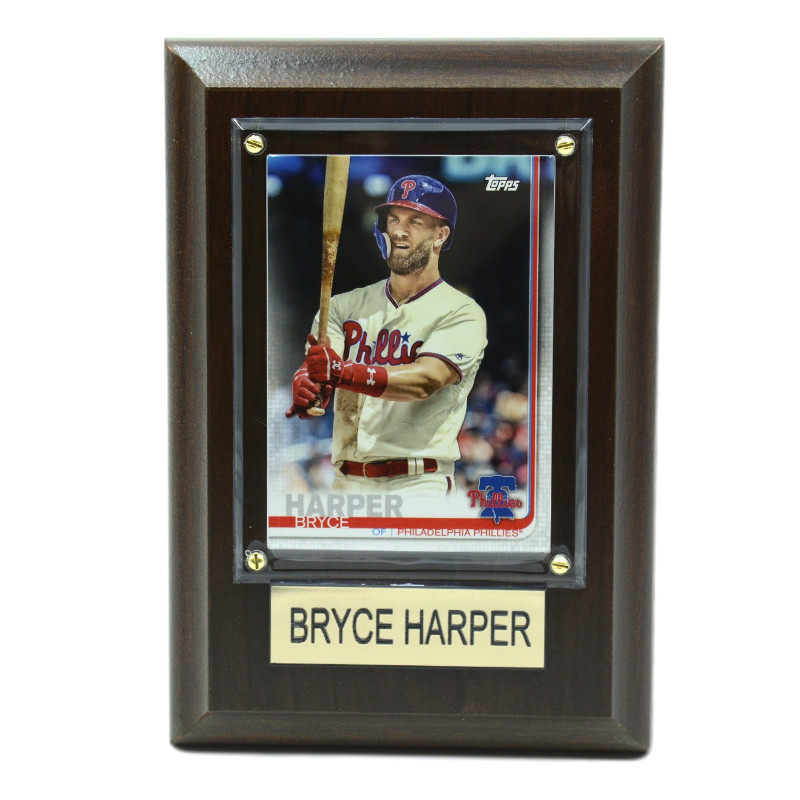 Bryce Harper Philadelphia Phillies 4" x 6" Baseball Card Plaque Bryce Harper Philadelphia Phillies 4" x 6" Baseball Card Plaque