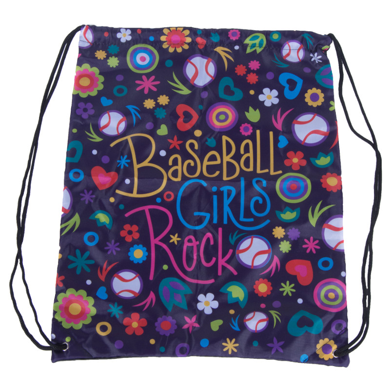 Baseball Hall of Fame Baseball Girls Art Drawstring Bag Baseball Hall of Fame Baseball Girls Art Drawstring Bag