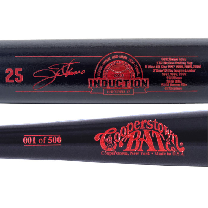 Jim Thome Baseball Hall of Fame 2018 Induction Limited Edition Full Size 34" Career Stat Bat Jim Thome Baseball Hall of Fame 2018 Induction Limited Edition Full Size 34" Career Stat Bat