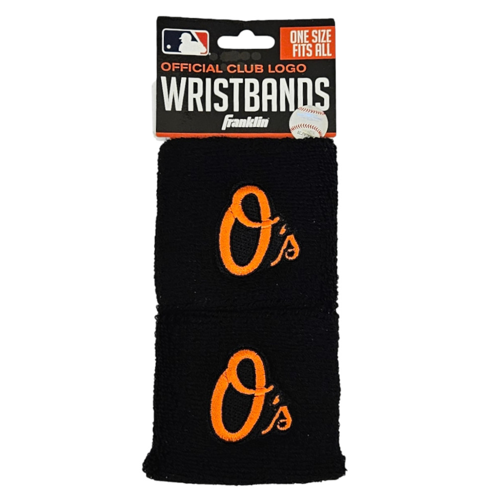 Franklin Sports Baltimore Orioles Pair of 2.5" Wristbands Franklin Sports Baltimore Orioles Pair of 2.5" Wristbands