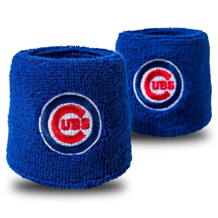 Franklin Sports Chicago Cubs Pair of 2.5" Wristbands