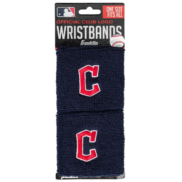 Franklin Sports Cleveland Guardians Pair of 2.5" Wristbands Franklin Sports Cleveland Guardians Pair of 2.5" Wristbands