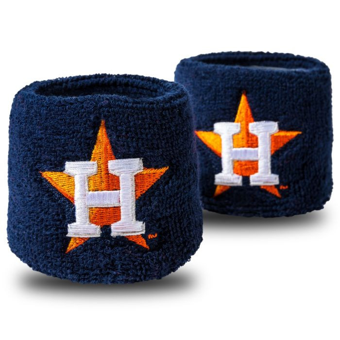 Franklin Sports Houston Astros Pair of 2.5" Wristbands Franklin Sports Houston Astros Pair of 2.5" Wristbands