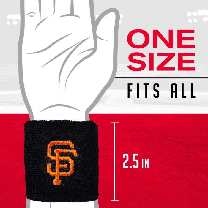 Franklin Sports San Francisco Giants Pair of 2.5" Wristbands