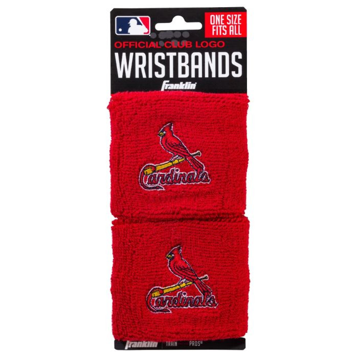 Franklin Sports St. Louis Cardinals Pair of 2.5" Wristbands