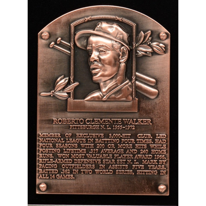 Roberto Clemente Hall of Fame Exclusive 3 Piece Pin Set with Plaque Bust Ltd Ed of 1,973