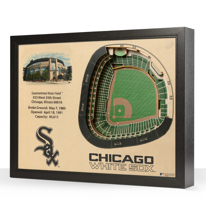 Chicago White Sox 25 Layer 25 x 19 StadiumViews 3D Wall Art