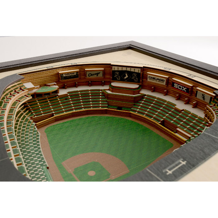 Chicago White Sox 25 Layer 25 x 19 StadiumViews 3D Wall Art