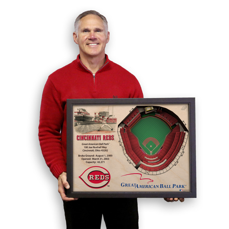 Cincinnati Reds 25 Layer 25 x 19 StadiumViews 3D Wall Art Cincinnati Reds 25 Layer 25 x 19 StadiumViews 3D Wall Art