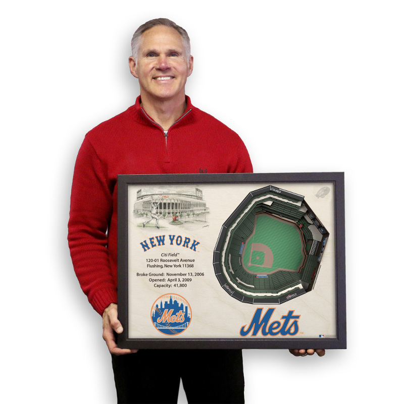 New York Mets 25 Layer 25 x 19 StadiumViews 3D Wall Art