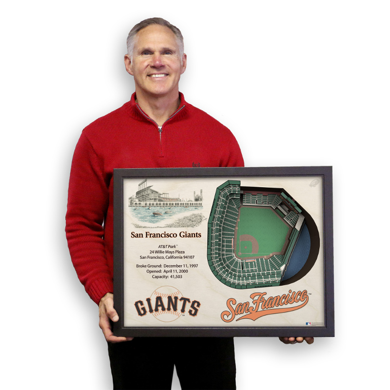 San Francisco Giants 25 Layer 25 x 19 StadiumViews 3D Wall Art
