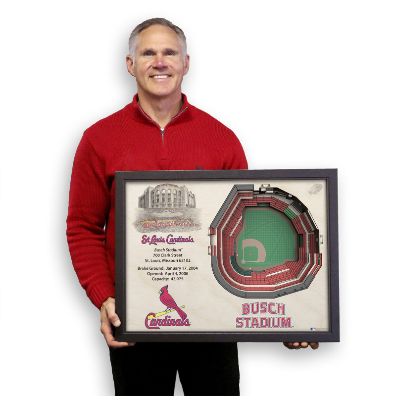 St. Louis Cardinals 25 Layer 25 x 19 StadiumViews 3D Wall Art
