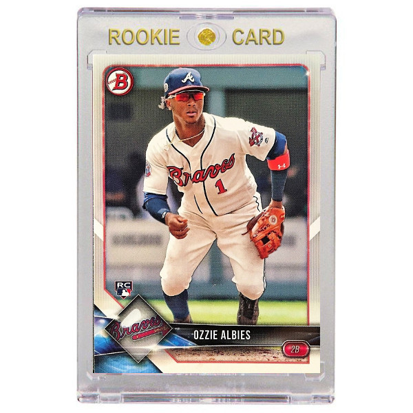 Ozzie Albies Atlanta Braves 2018 Bowman # 62 Rookie Card