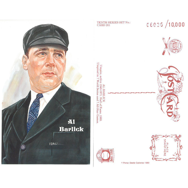 Perez-Steele Al Barlick Limited Edition Postcard Perez-Steele Al Barlick Limited Edition Postcard